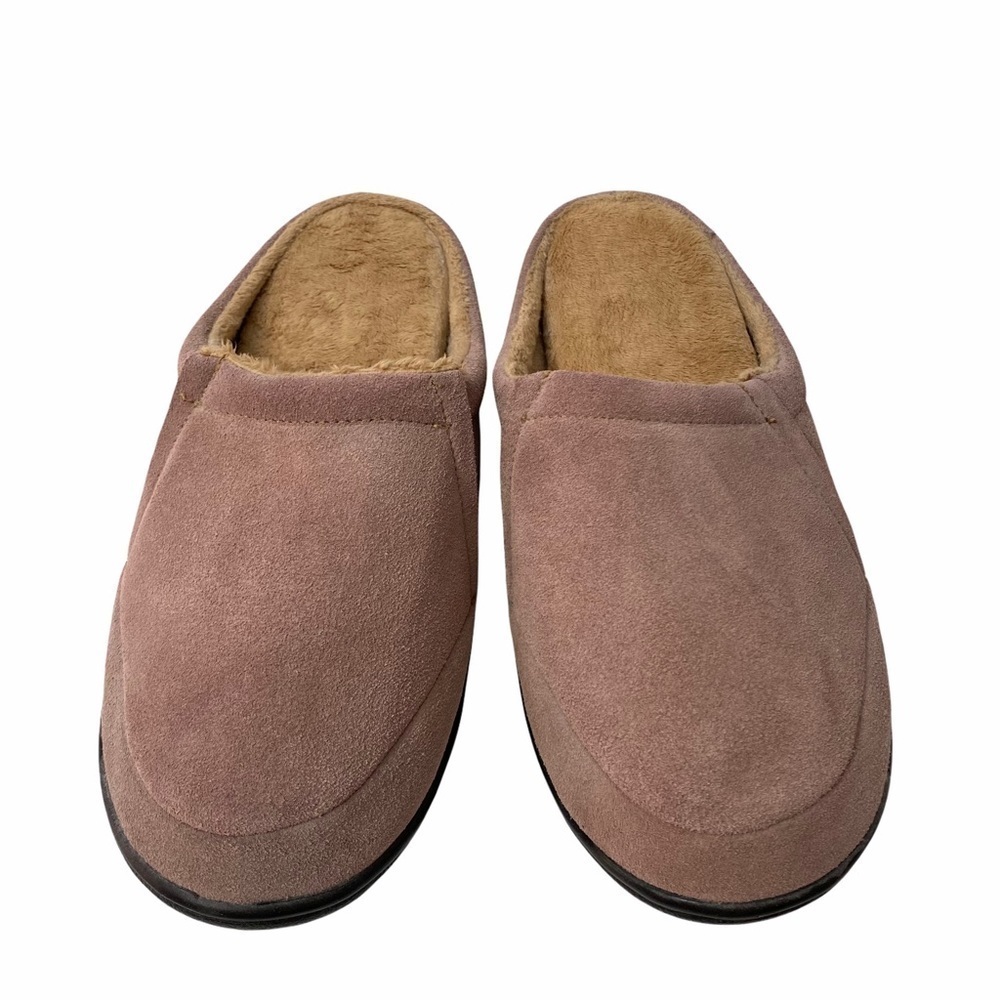 Sharper Image Memory Foam Brown Slippers Sz XL 12-13 Men’s Preowned